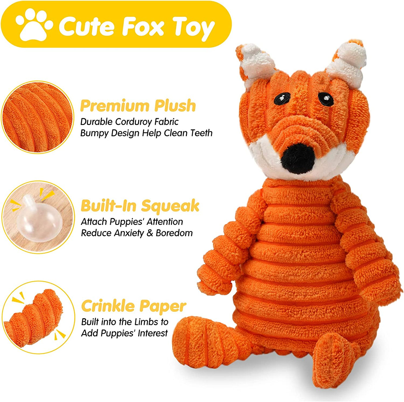 Luxury Puppy Toys for Teething Small Dogs, Puppy Chew Toys with Cute Squeaky Toys